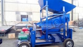 Usine portable de traitement de l'or en roche dure 0,5TPH au Soudan
