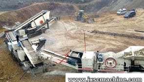 Trituradora de rocas móvil