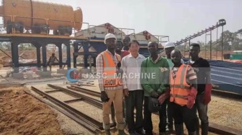Pabrik Pencucian Emas Aluvial 200TPH di Ghana