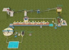 Usine de flottation de lépidolite